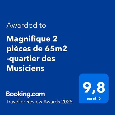 Magnifique 2 Pieces De 65M2 -Quartier Des Musiciens Daire Nice Dış mekan fotoğraf