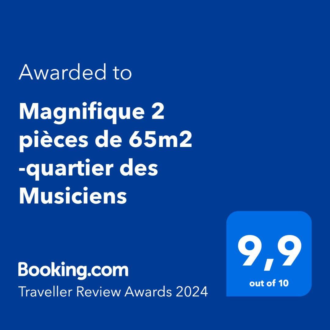 Magnifique 2 Pieces De 65M2 -Quartier Des Musiciens Daire Nice Dış mekan fotoğraf