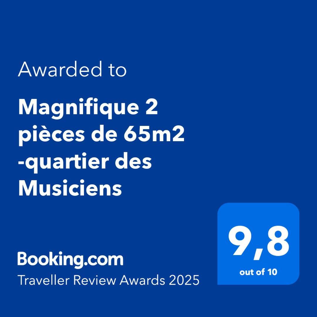 Magnifique 2 Pieces De 65M2 -Quartier Des Musiciens Daire Nice Dış mekan fotoğraf